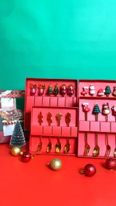 Aveline Sendok Makan Korea Cutlery Set Korea Sendok Garpu Sumpit Emas Portable /Kado Natal Peralatan Makan Set