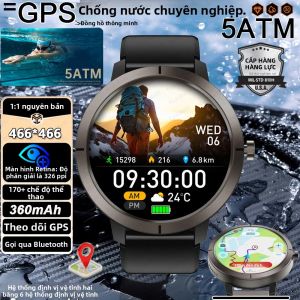 Đồng Hồ Thông Minh GPS HUIAWEI Dành Cho Nam 5ATM IP69K Chống Nước 1.32 Màn Hình AMOLED La Bàn Máy Đo Độ Cao Khí Áp Theo Dõi Sức Khỏe Đồng Hồ Thông Minh