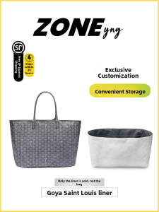 Zoneyng Goyard Tote Dog Tooth Shopping Bag Medium Dupont Paper Inner Bag Family Storage Organizer Outdoor Simple Style