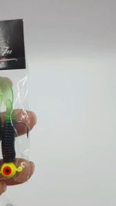 ตกปลา 3.5 กรัม เหยื่อปลอม สีแดง สีดำหางเขียว สีใส