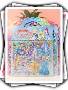 {SG Local} Childrens Sticker Princess Dress-Up Sticker Mermaid Changing Clothes 3D Cartoon