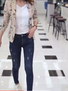 34Womens Summer Casaul Printed Blazers Plus Size Jackets Suit Top Women Single on Slim Fit Blazer Office Ladies Work Wear Coat Business Formal Smart Blazer Women Tops