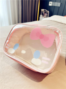 Xishi Cute INS Sweet Makeup Bag Large Capacity Portable Toiletry Bag for Fitness Bathing Swimming