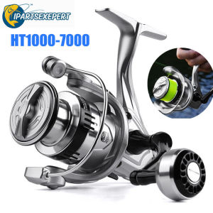 【Ready Stock】CORALOV HT1000-7000 Reel Pancing Murah Cuci Gudang Reel Pancing Full Besi Pancing Air Asin Rasio 5.2:1 12BB Pemutar Reel Pancing Reel Pancing Murah