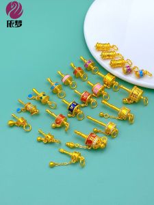 Sand Gold Six Word Pendants Necklace Accessories DIY Parts Alloy Plated Silver Gold Fresh out New Fashion Jewelry Accessories