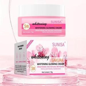 BUY 1 TAKE 3 Sunisa Sakura Whitening Facial Cream Nicotinamide Glutathione Arbutin Sakura SPF50 70g