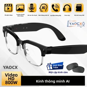 Kính Thông Minh 4K Ultra-Wide HD Camera 8MP Bộ Nhớ 4GB Wi-Fi Dịch Thuật AI Chống Nước Trợ Lý Giọng Nói Dành Cho Doanh Nghiệp
