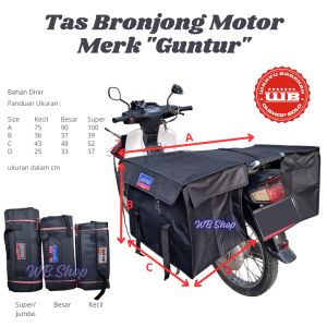 Tas Bronjong Motor Merk Guntur/Tas Sales/Tas Pos/Tas Obrok