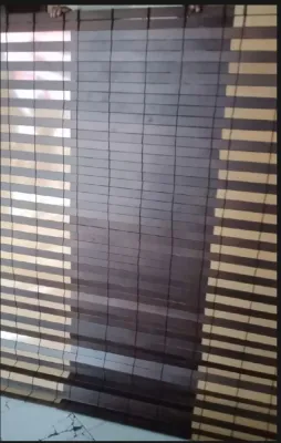 READY STOK Tirai / kerey outdoor bahan pvc edjing sudah di lengkapi tali penggulung
