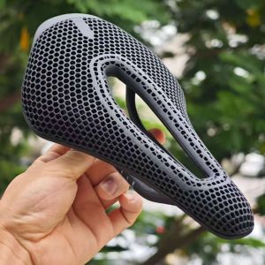 GOLDIX NEW 3D Printing Bicycle Carbon Saddle Ultra Light Highway MTB Racing Saddle Bicycle Cushion Bicycle Seat Accessories