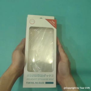 Hộp cứng trong suốt Akitomo đóng mở bằng nam châm từ tính đựng máy Nintendo Switch Oled / Switch v12 / Switch Lite