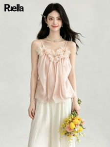puella | Off-shoulder Strappy Top Womens Summer Chiffon Shirt