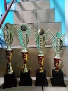 Piala Lomba Juara 1 2 3 4 (N0.21 BODY MERAH RASER) "costum" FREE STICKER (BOLEH satuan)TERMASUK SETICKER DAN FREE DESIGN