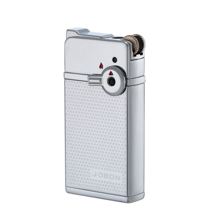 2 IN 1 Jobon ZB-939-1  Jet Flame & Ghost Flame Lighter (Silver)