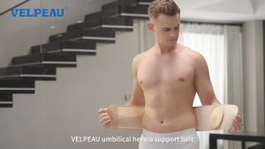 VELPEAU Umbilical Hernia Belt - Navel Ventral Epigastric Incisional and Belly Button Hernias Solution with Superior Ventilation User-Friendly Fastening Advanced Hernia Support and Skin-Friendly Design
