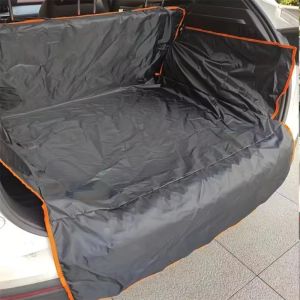 Lovinland Pet Black Cargo Liner for Dogs Waterproof Car Trunk Cover with Side & Bumper Flap Protector Thickened Oxford Vehicle Pet Trunk Liner Non-Slip for SUV