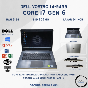 laptop terbaru 2024 Nvidia GeForce 930M VRam 8 Gb Dell Vostro 14 - 5459 i7 Gen 6 Ram 8Gb Ssd 256Gb