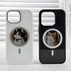 2.53 inches E-ink phone case photos HD Display Wireless transmission DIY screen for iphone 16/15/14/13 Round Support Magsafe