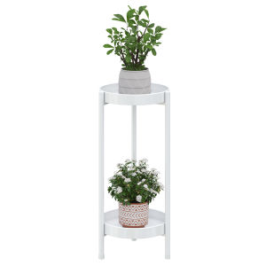 Iron Art Flower Stand Living Room Floor Indoor Plant Holder Balcony Green Ivy Potted Plant Display Rack Simple Style Decor