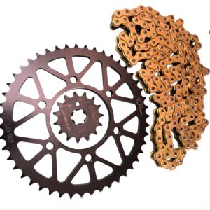 SPROCKET & GOLD CHAIN SET SNIPER 155 428H*140L 15T/47T
