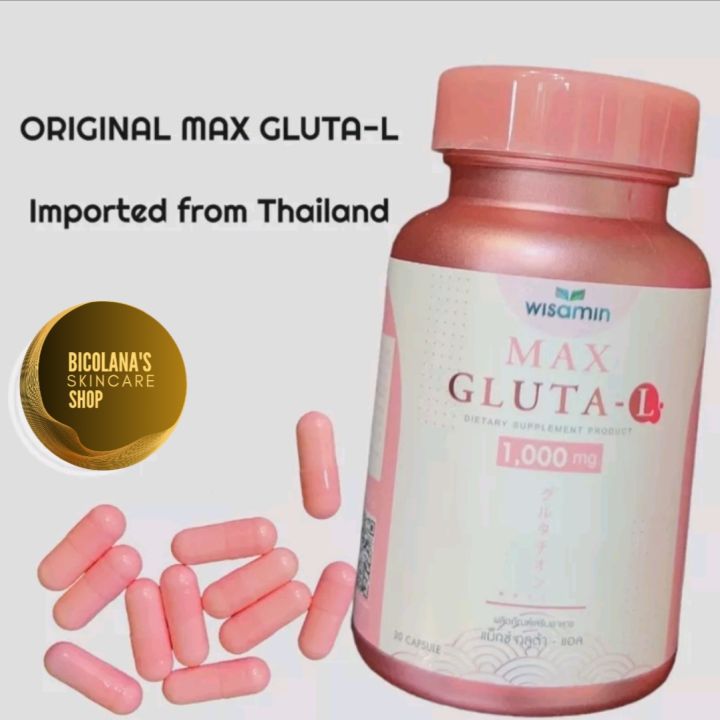 thailand glutathione capsule AUTHENTIC MAX GLUTA-L CAPSULES (30PCS)