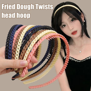 【♡Lovely girls house♡】2023 New Simple Fashion Hair Band Headband for Women Face Washing Anti-slip Hollow Hairband with Toothed