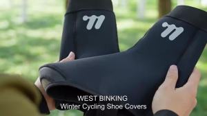 West Biking | WEST BIKING Thermal Cycling Shoe Covers Windproof Anti‑Wear Winter Bike Overshoes for MTB Road Bike Cold Weather Foot Protector