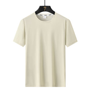 เสื้อยืดแขนสั้นผ้าไหมน้ำแข็งสำหรับผู้หญิง แห้งเร็ว ระบายอากาศได้ดี ไซส์ใหญ่ สำหรับวิ่ง ออกกำลังกาย ลำลอง ฤดูร้อน 2025