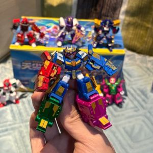 QAT | Mystery Box Pull Draw Playset Lightning Warrior Awesome Mech Warrior Childrens Building Toy