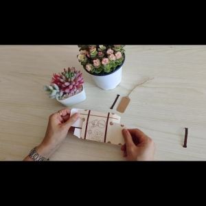 Hộp Quà Cưới Tự Làm Hình Vali Mini Cổ Điển Bao Bì Quà Tặng Cho Tiệc Bánh Ngọt Kèm Nhãn Dán Dễ Thương