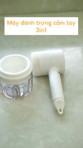 Thanh Lý Máy xay tỏi ớt Gaabor cầm tay tích hợp 3 đầu dùng trong 1 đa năng đánh trứng đánh bột xay gia vị thực phẩm mềm GE-M03D