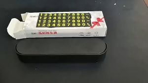 Bảng Ghi Số Điện Thoại Biển Số Xe HDS9512 Đặt Taplo Xe Hơi Chất Liệu Nhựa ABS