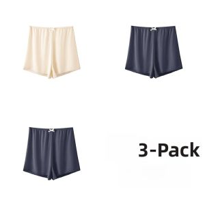 miiow | Womens Ice Silk Safety Pants 2025 New Summer Breathable Short Sleepwear Bottoming Tights Outdoor Wear Resistant Leg Grinding