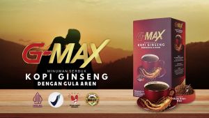 Kopi Gmax Original - Kopi Stamina Pria Kuat Tahan Lama - G-MAX Kopi Ginseng Rasa Gula Aren bpom