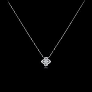 Designer 999 Pure Silver Lucky Four Leaf Clover Necklace Women Luxury Flashing Choker Necklace Gift for Girlfriend