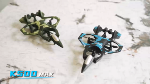 K500Max Fighter Jet Quadcopter Drone Stunt Light RC Airplane Four Channels Hovering High Altitude Rolling Special Effect