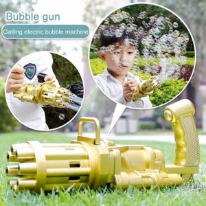 (Ready Stock) Good Quality Bubble Gun Toys Maker For Kids Permainan Kanak Kanak Electric Toys TikTok Famous Mni Bubble Gun Toys Electric Gatling 8 Hole Water Bubble Maker Machine Outdoor Play for Kids Gift