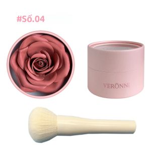 Bộ Phấn Má Hồng Cánh Hoa Hồng 3D 2 Chiếc Kèm Cọ - Lâu Trôi Lì Mịn Tạo Hiệu Ứng Ánh Nhũ Trang Điểm Nhẹ Nhàng Làm Nổi Bật Má Mỹ Phẩm Phù Hợp Với Mọi Tông Da