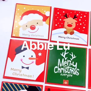 【24 cards set】Christmas gift card a set of 24 cards small cards christmas card