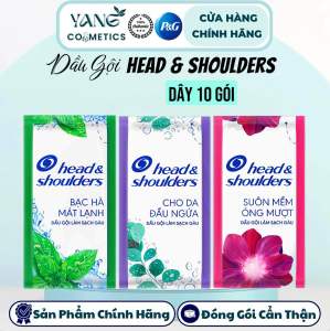 COMBO 2 DÂY Dầu Gội Head & Shoulders Dây 6Gx10Gói - H&S Dầu Gội Dây