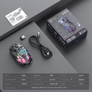 ONIKUMA | Chuột Chơi Game Không Dây RGB ONIKUMA DM02 - Bluetooth 2.4G Có Dây Tốc Độ Lấy Mẫu 1000Hz Type-C Nhẹ 12800 DPI Dành Cho PC Laptop Gamer