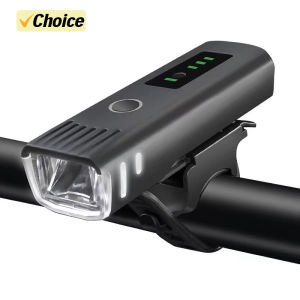 Đèn Trước Xe Đạp 12 LED Sạc Lại Được Tích Hợp Còi Đèn Pha MTB Đèn An Toàn Cho Xe Đạp Đêm Chống Nước IPX5 Chất Liệu Nhựa