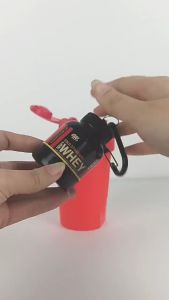 200ML Funnel Corong Wadah Penyimpan Susu Whey Protein Isolate Powder Mass Gainer Amino BCAA Creatine Gantungan Kunci KeyChain