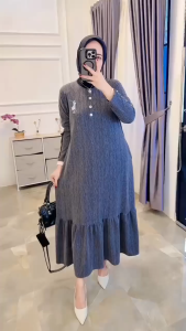 Midi Dress Jumbo Carla & Dress Rayon LD 110: Pilihan Terbaik untuk Gamis Santai Wanita dan Baju Lebaran 2025