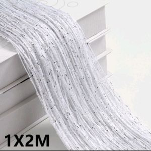 Tirai Benang Glitter putih 1x2 Meter