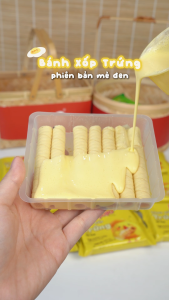 Bánh Xốp Trứng Mè Đen JOJO 30G - Bánh Xốp Quế Giòn Rụm Bánh Xốp Mè Đen Thơm Béo Ngọt Dịu Giòn Tan
