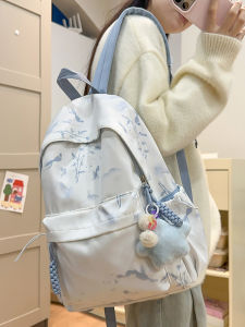 OUDENGPAI | Chinese Style Backpack High School And College Students Womens Laptop Bag 2025 New Ancient Aesthetic Double Shoulder Bag