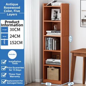 Corner Multi-tier Wall-mounted Bookshelf