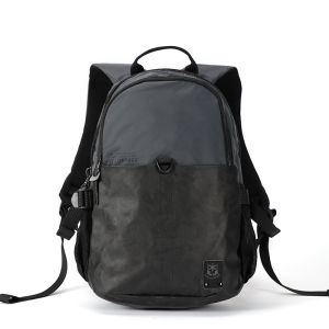 VOLUNTEER | Mens Casual Business Travel Backpack Large Capacity Computer Bag Oxford Cloth Double Shoulder Strap Modern Neutral Style Vertical Square Shape