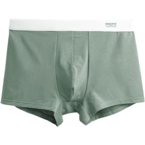 YOUKESHU | Pure Cotton Boxer Shorts For Men Mid Waist Briefs Antibacterial Comfortable Breathable Spring Summer Underwear By YKS